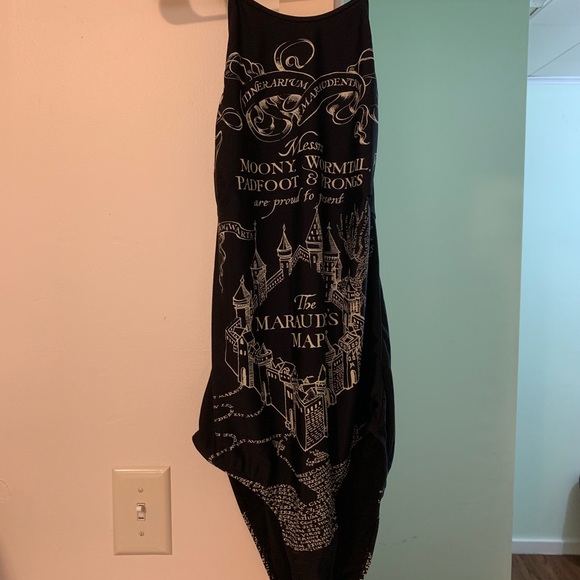 SOLD Harry Potter Marauder's Map Swimsuit - Picture 2 of 3